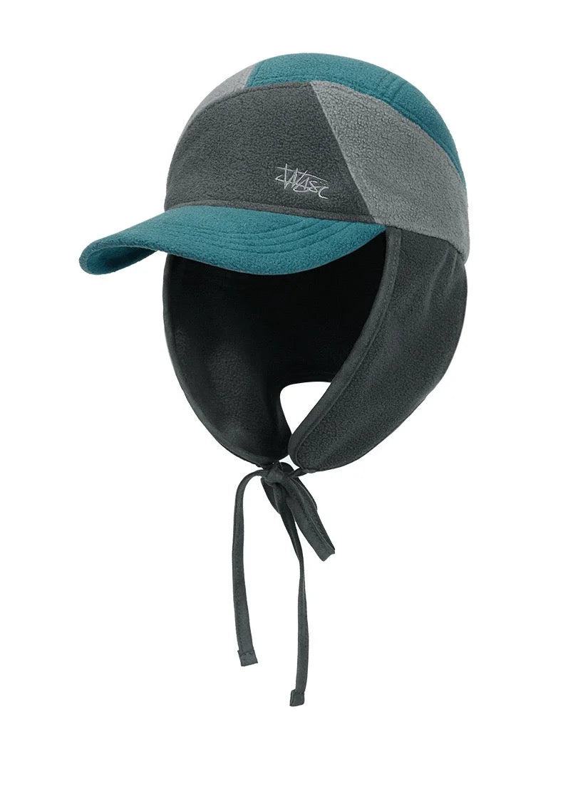 Color-blocked Newsboy Cap