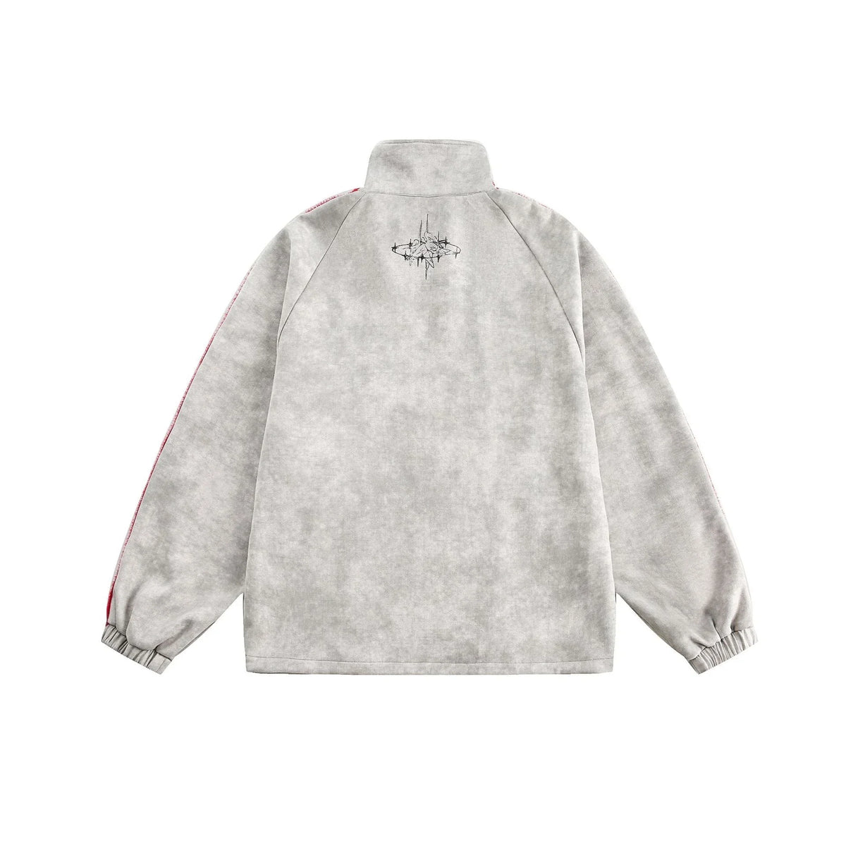 Red Stripe Graphic Track Jacket