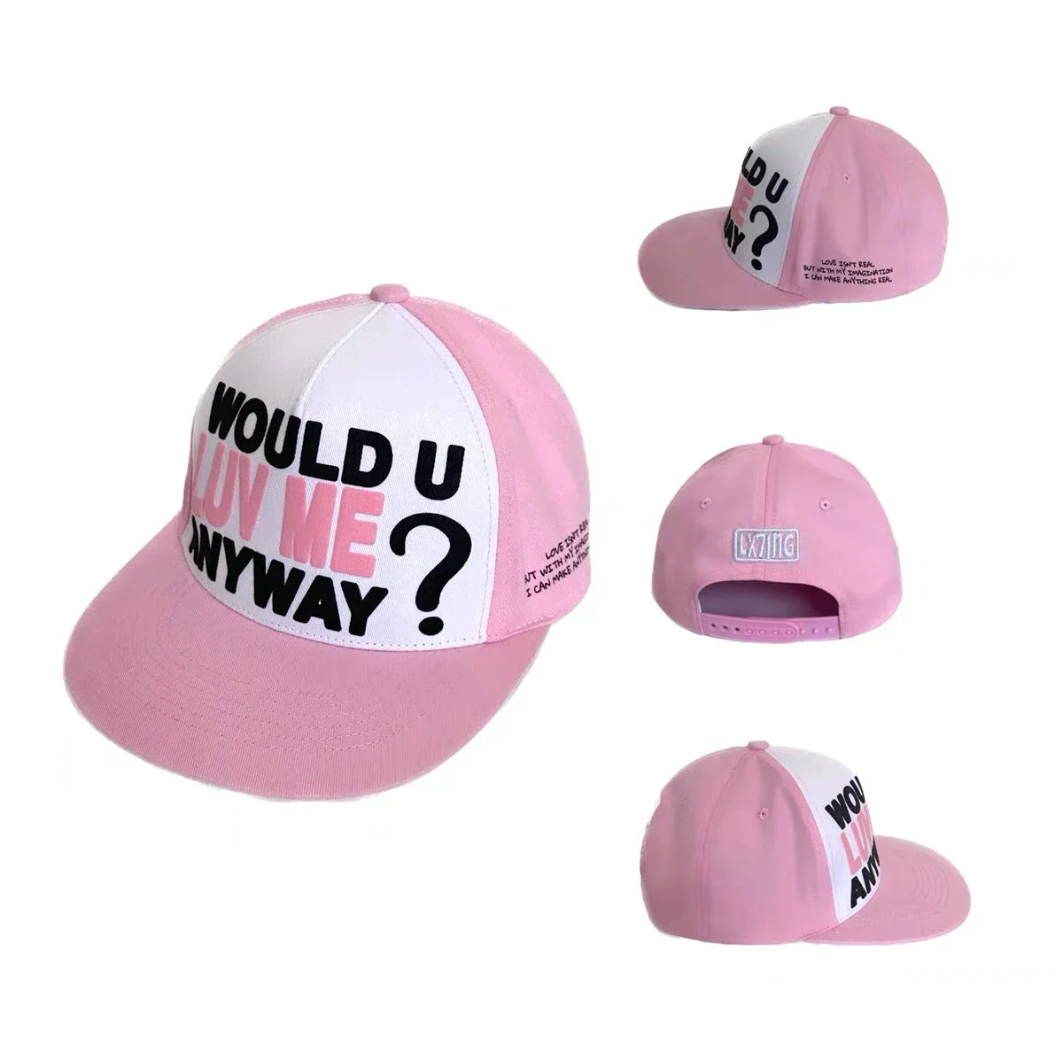 American Style Embroidered Flat-Brim Cap