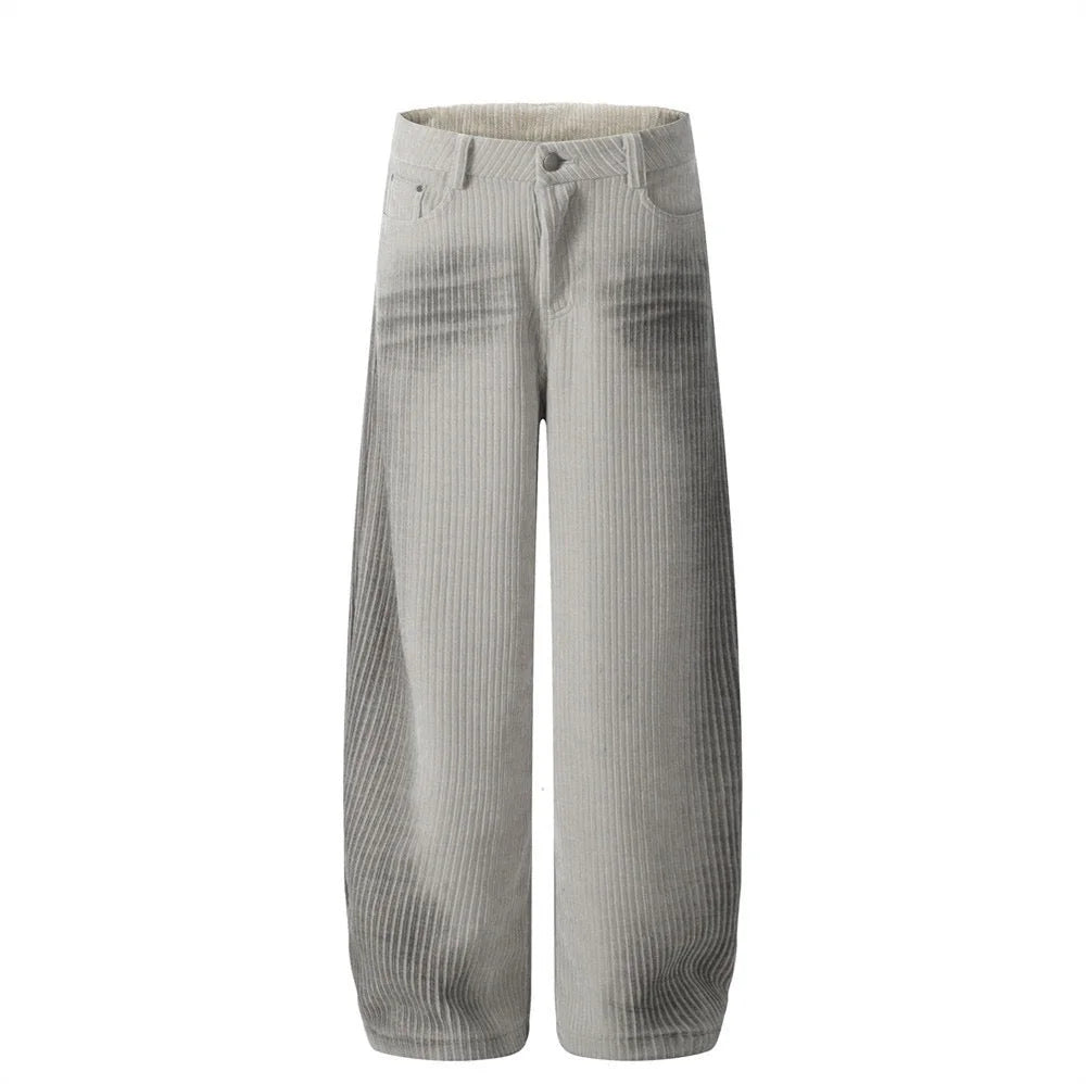 Gradient Chenille Wide-Leg Pants