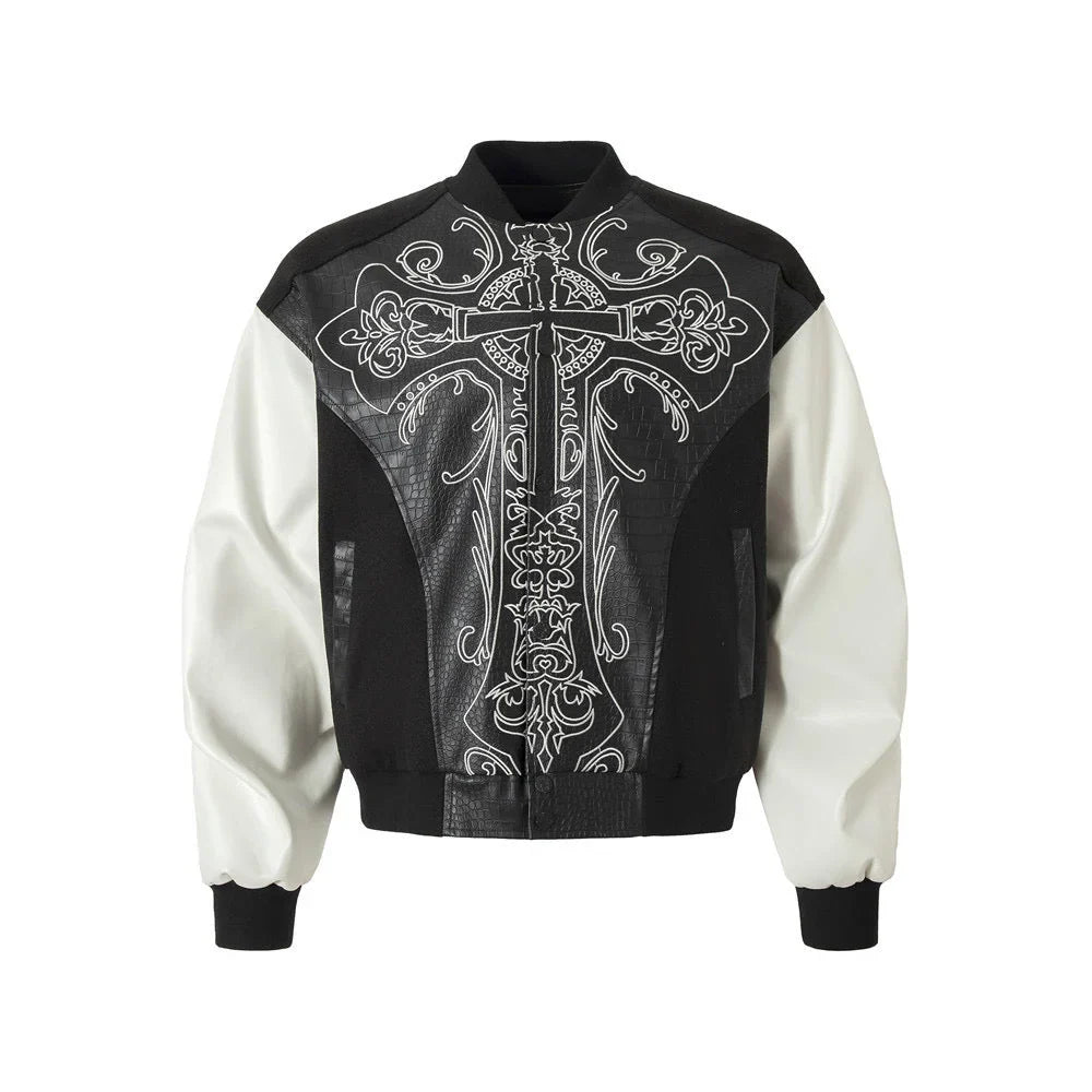 Gothic Cross Panel Jacket