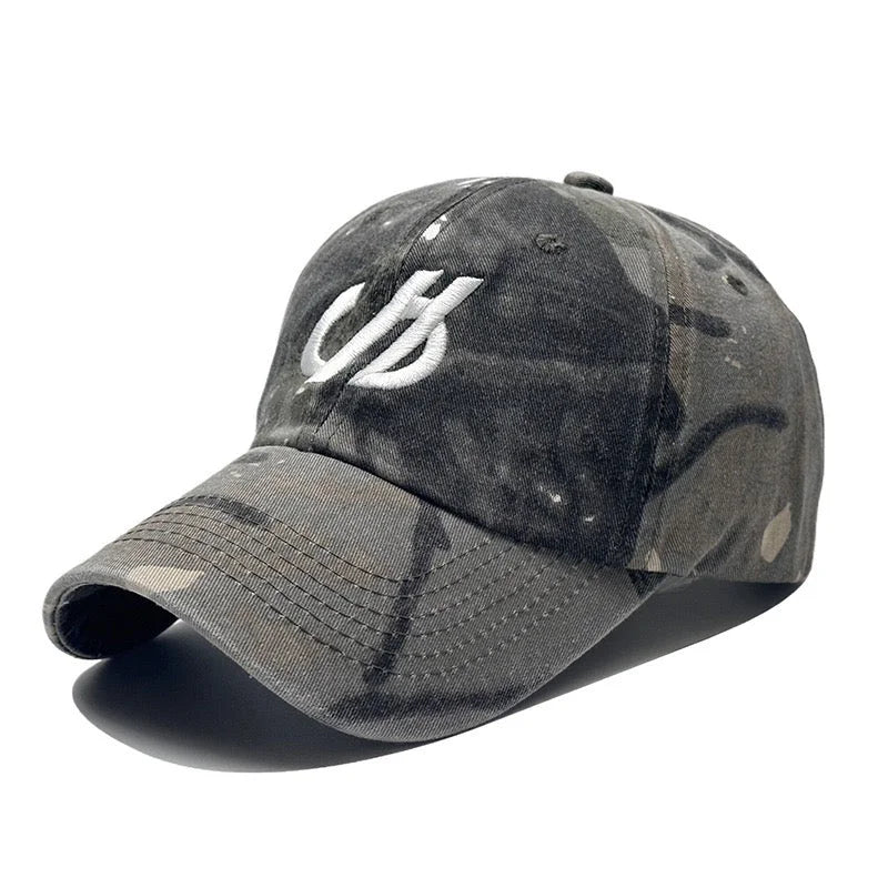 American Vintage Distressed Letter Embroidered Baseball Cap