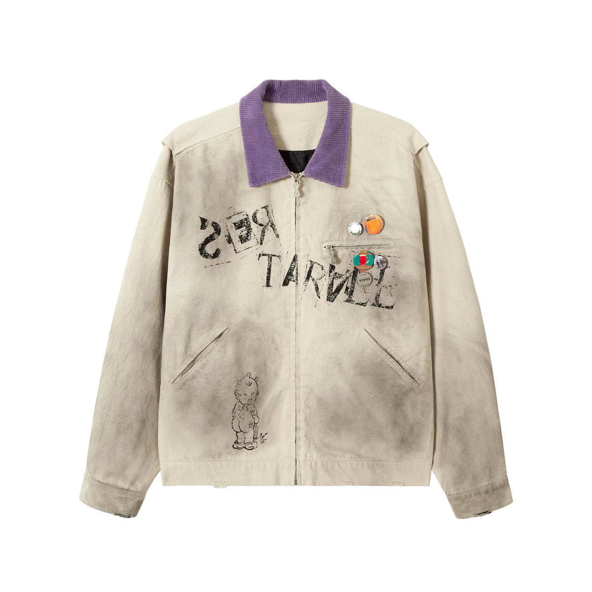 Vintage Washed Graphic Jacket