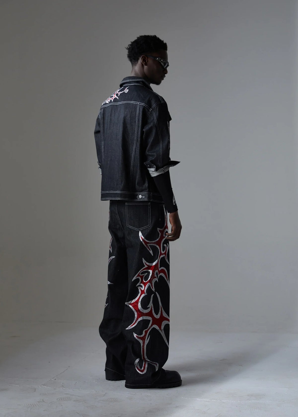 Graphic Denim Jacket