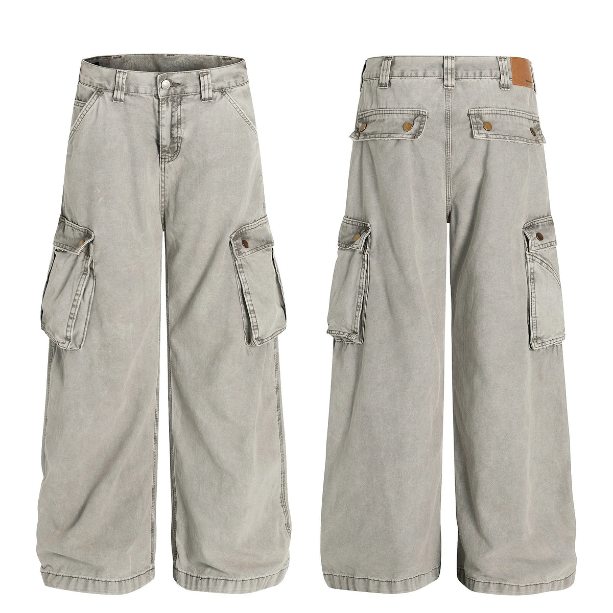 Vintage Cargo Wide-Leg Pants