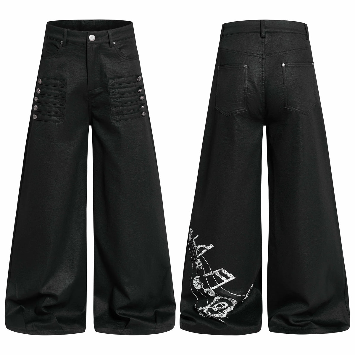 Gothic Wide-Leg Pants