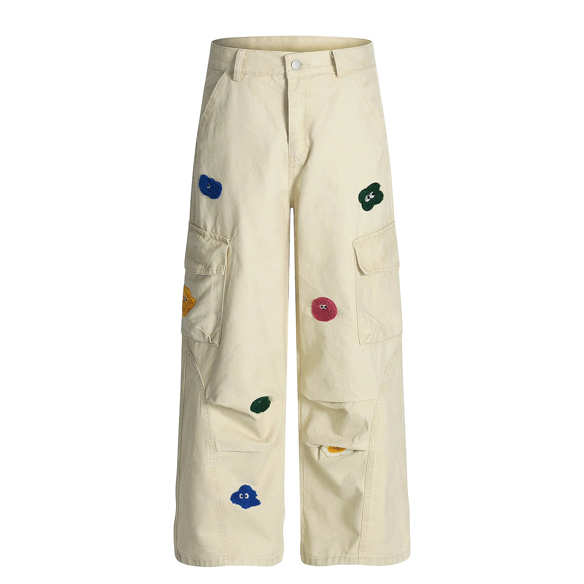 Cartoon Patch Cargo Pants