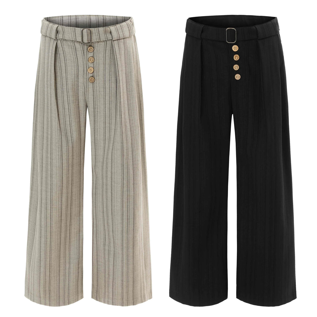 Deconstructed Pinstripe Trousers