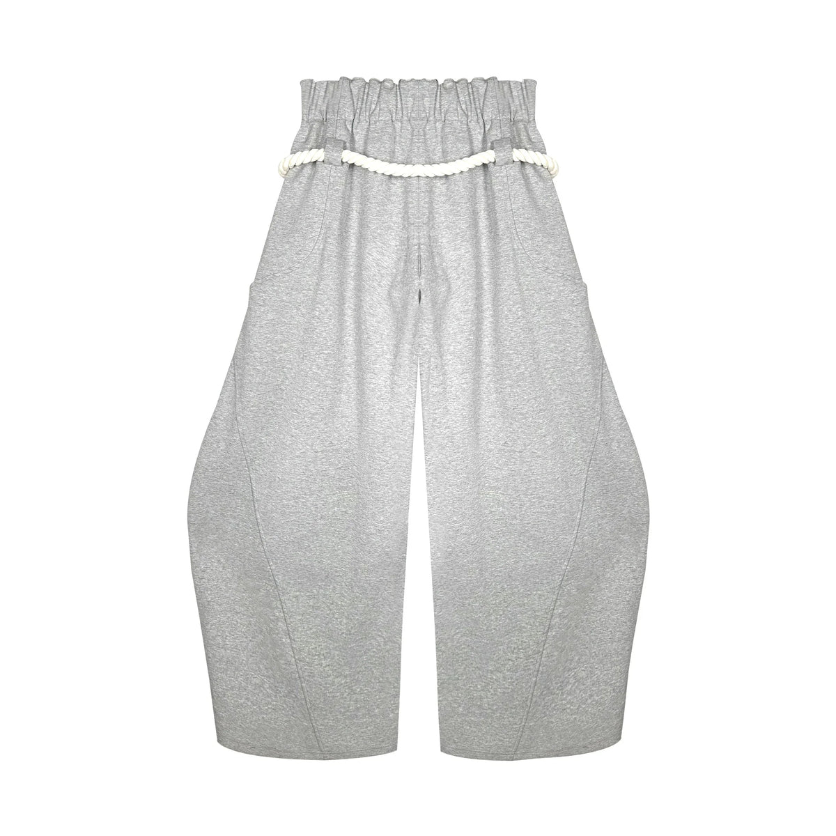 Rope-Tie Sculpted Sweatpants