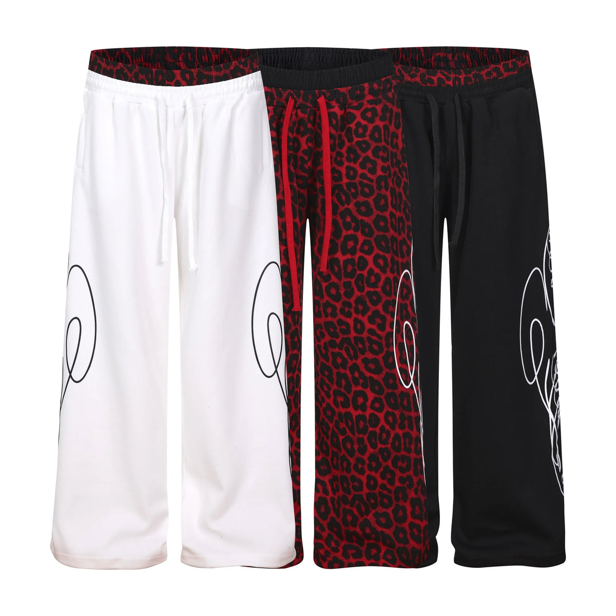 Leopard Panel Sweatpants