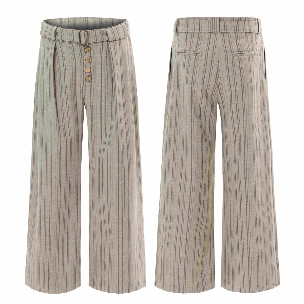 Deconstructed Pinstripe Trousers